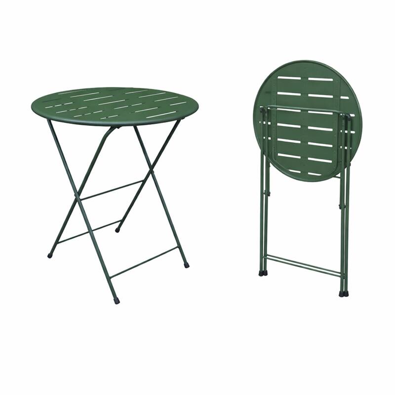 28-in H 3-Piece Metal Folding Bistro Set , Green