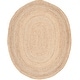 preview thumbnail 19 of 19, SAFAVIEH Handmade Cape Cod Dina Coastal Jute Rug 8' x 10' Oval - Natural