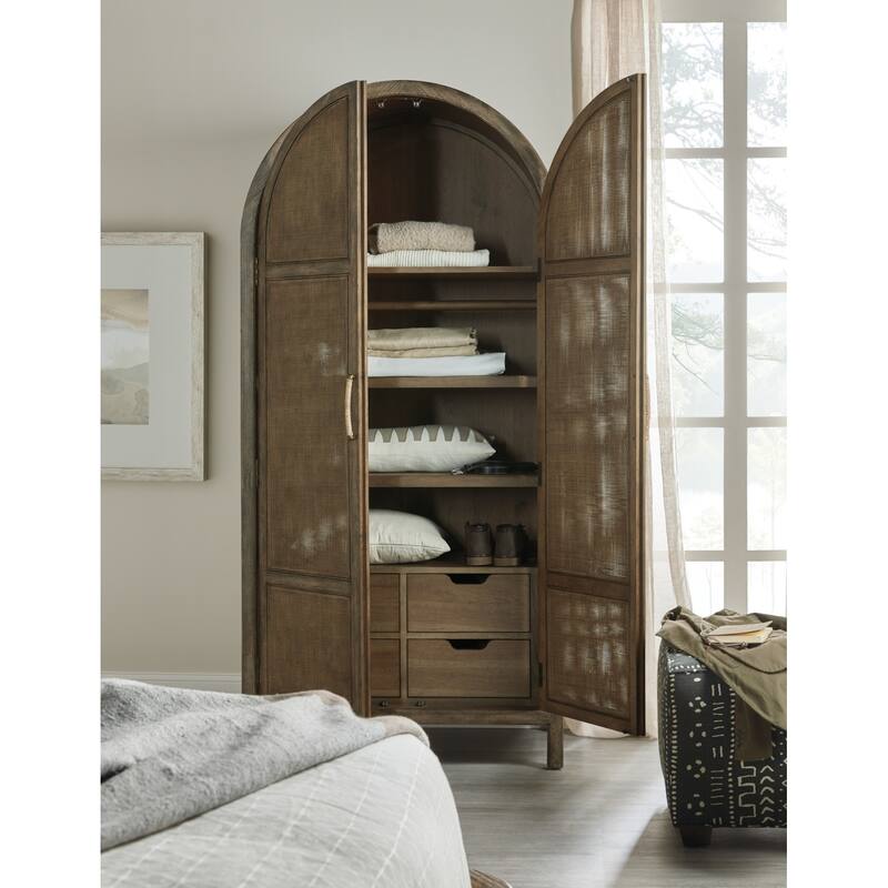 Hooker Furniture Sundance 40" Wide Tropical Resort Luxury Rattan Door