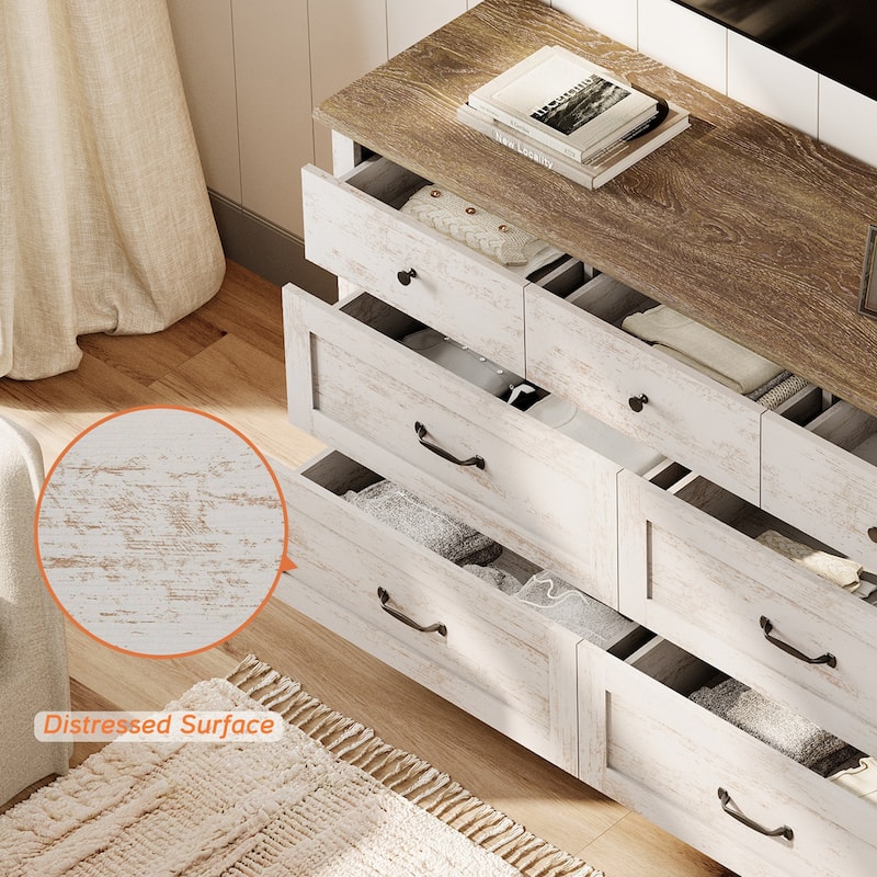 Kids Dresser with 7/8 Drawers for Bedroom, Wide Dresser for Kids Room