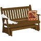 preview thumbnail 14 of 16, Pine 6' Traditional English Glider Mushroom Stain
