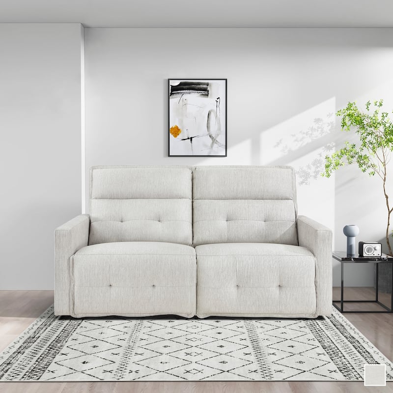 Autrey Fabric Power Double Reclining Loveseat