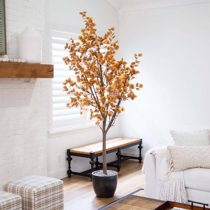 Eucalyptus Potted Artificial Tree - 8' - Unlit