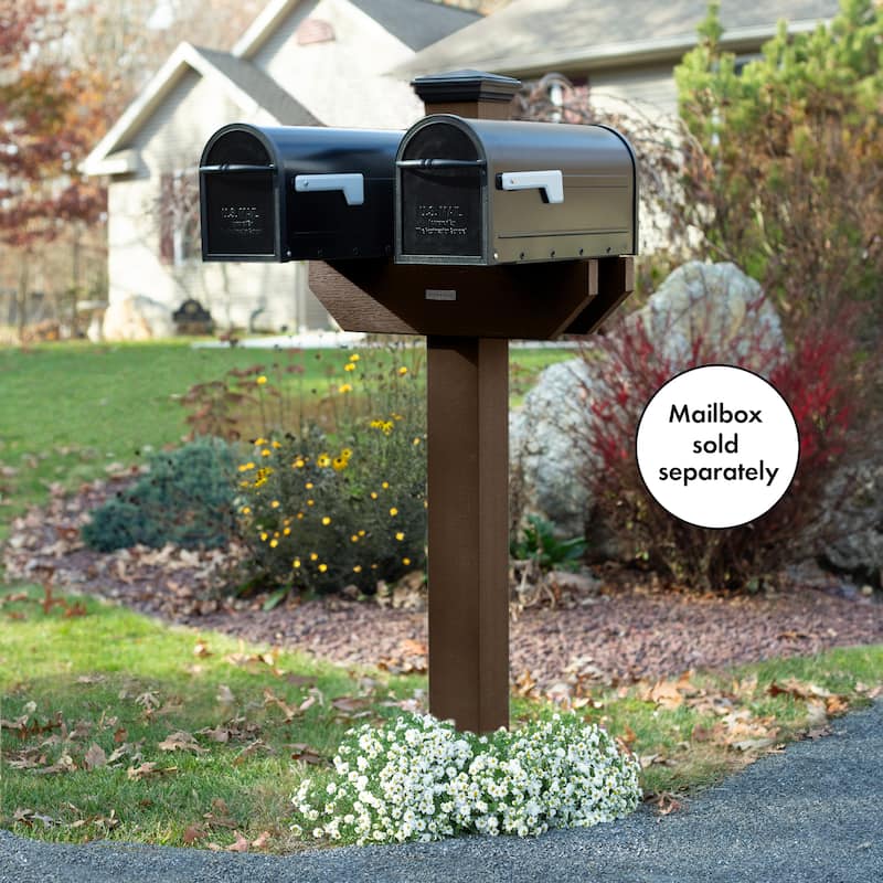 HIGHWOOD Hazelton Double-Sided Mailbox Post