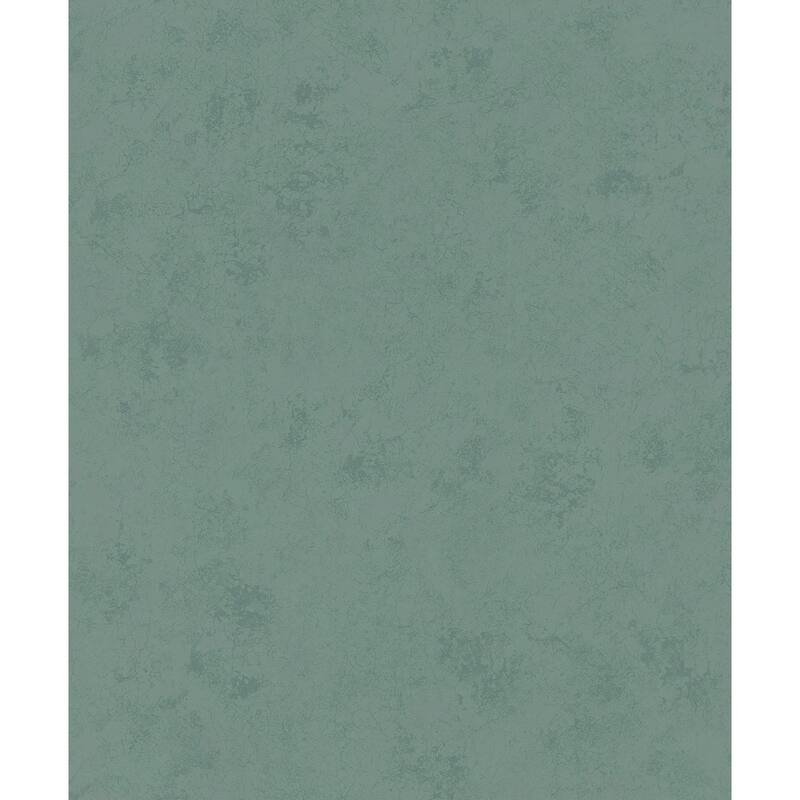Galerie Wallcoverings Terra Collection Plaster Effect Matte Finish Clay Ink on Non-woven Wallpaper Roll - 33-feet long x 21-inches wide - Green