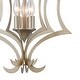 preview thumbnail 5 of 3, Delray 3-Light Pendant in Aged Silver