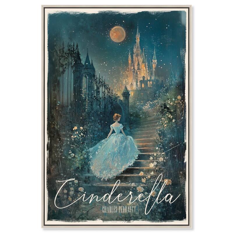 Classic Cinderella Canvas by Art Remedy - Silver - 16" x 24"