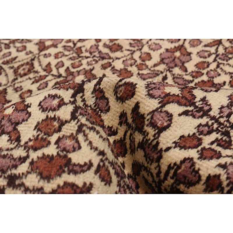 ECARPETGALLERY Hand-knotted Melis Vintage Cream Wool Rug - 3'9 x 6'9