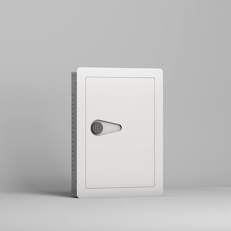 Roomfitters Hidden In-Wall Safe with Digital Keypad and Removable Shelves, Heavy Duty Steel Security
