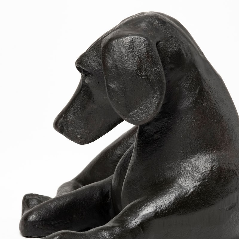 Czar Black Metal Labrador Retriever - 11.0L x 6.8W x 4.8H