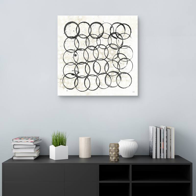 Eclipse II Neutral by Melissa Averinos Canvas Art Print