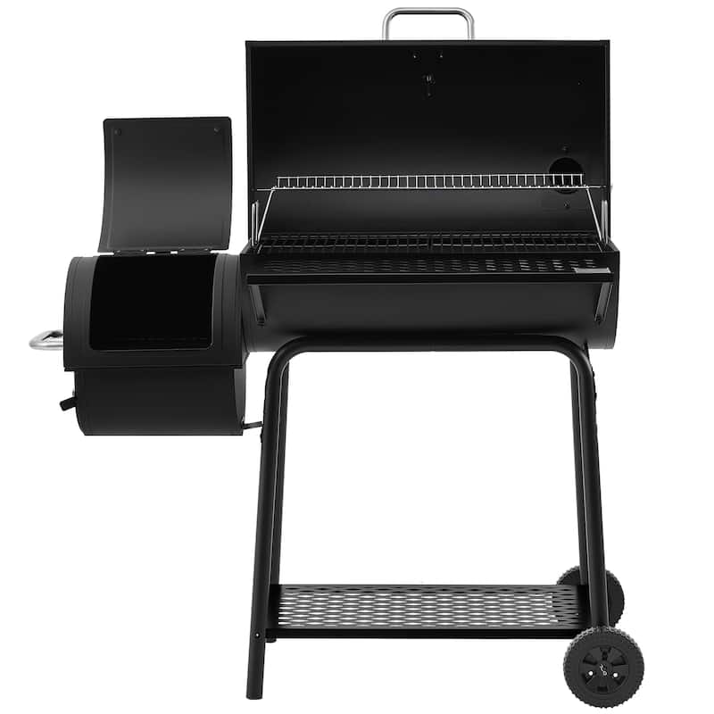 Royal Gourmet Charcoal Grill with Barrel Offset Smoker