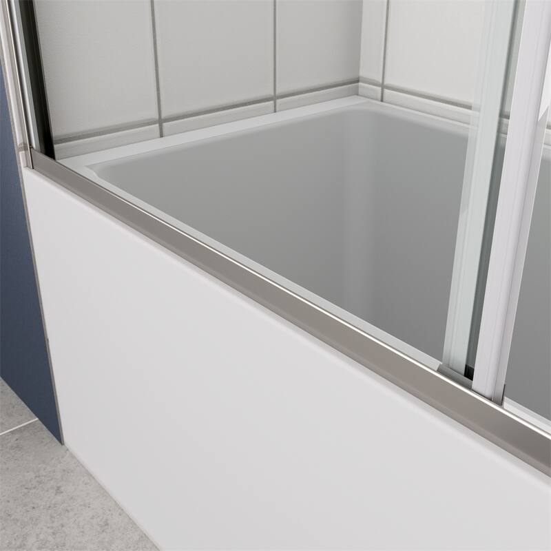 Bathtub Bypass Shower Door,Sliding Door,with 1/4" Tempered Glass