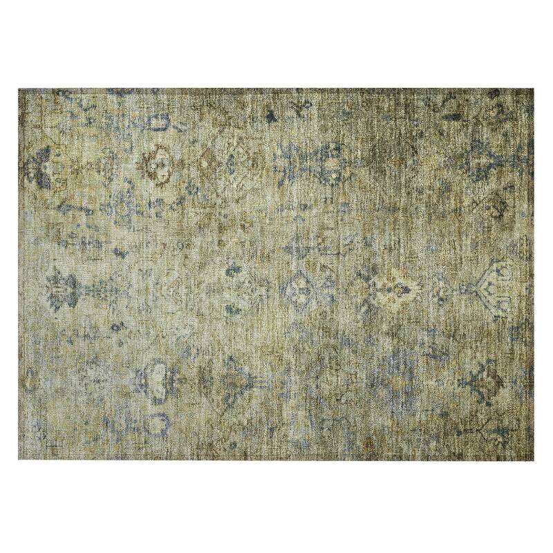 Machine Washable Indoor/ Outdoor Traditional Serenity Chantille Rug