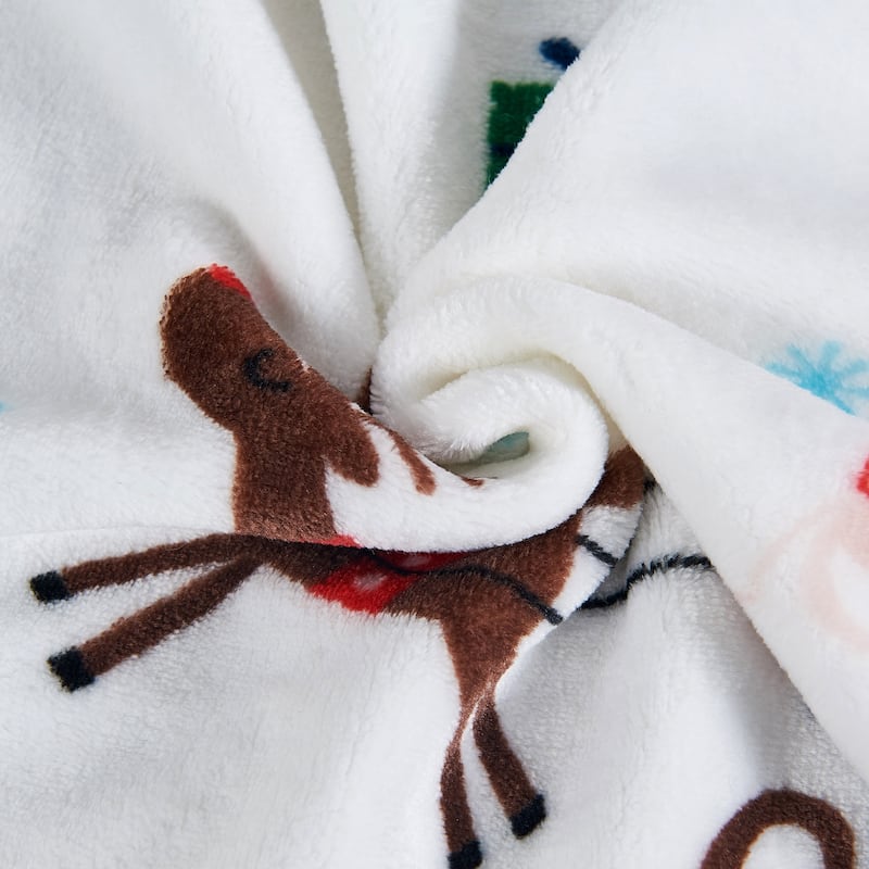 Christmas Flannel Fleece Throw Blanket 50"x60"