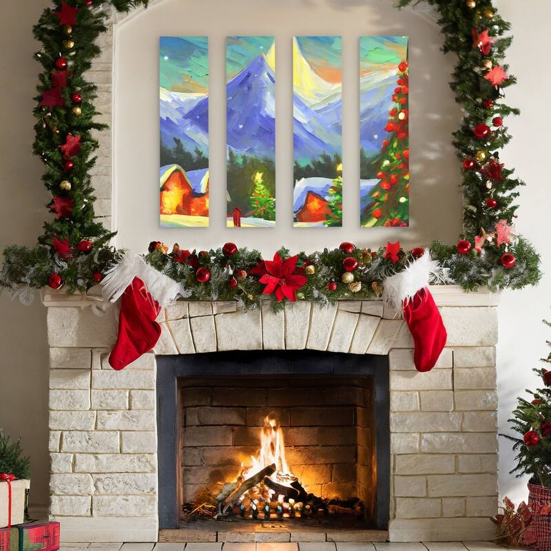 Bright Creations 4 Pack Unfinished Wood Panels for Painting, DIY, Crafts, Wood Canvas (6 x 23 In)