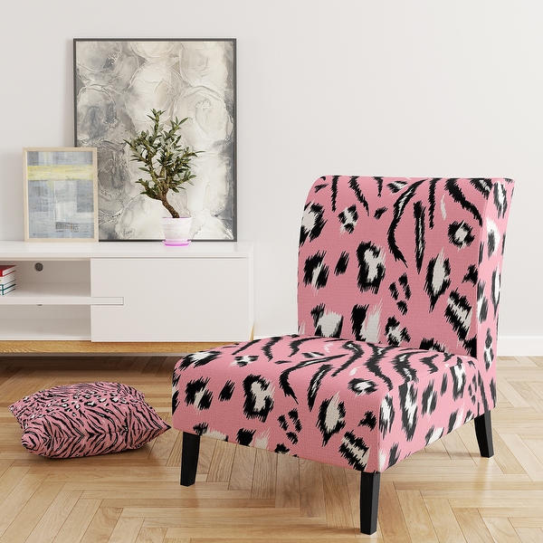 Pink leopard print chair discount