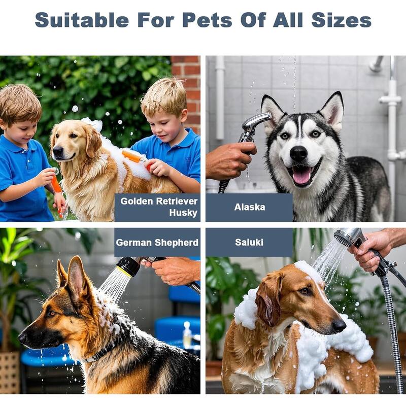 62" Dog Washing Station, Professional Stainless Steel Dog Bathing Station