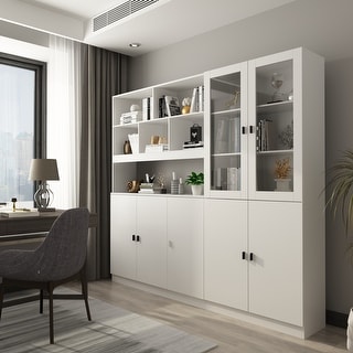 Combined BookShelves Kitchen Cabinet Display Cabinet Pantry Bookcase