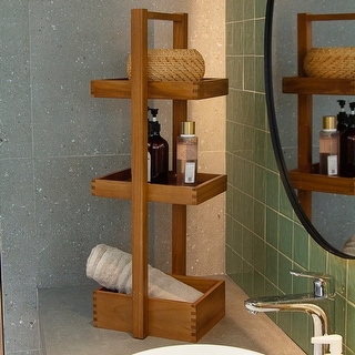 Shower caddy wooden 2025