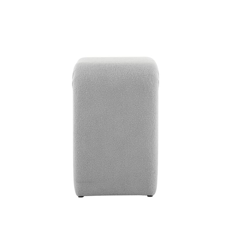 Unique Inverted U-shaped Counter Chairs Boucle Bar Stool Set of 2