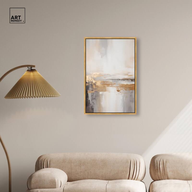 Gold Dust I Canvas by Art Remedy