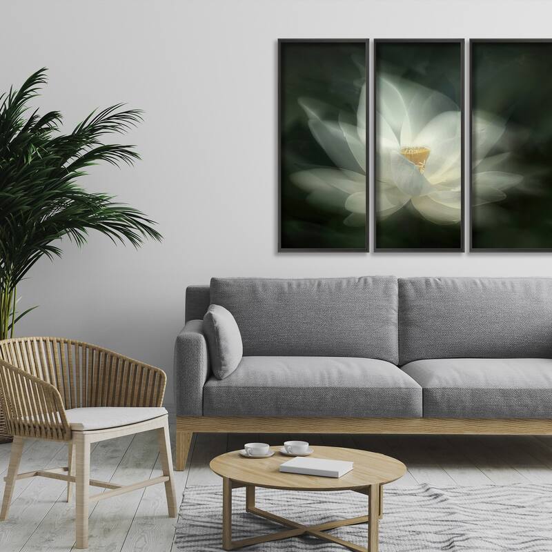 "Swaying" Framed 3-Piece Wall Art Set by Qing Zhao