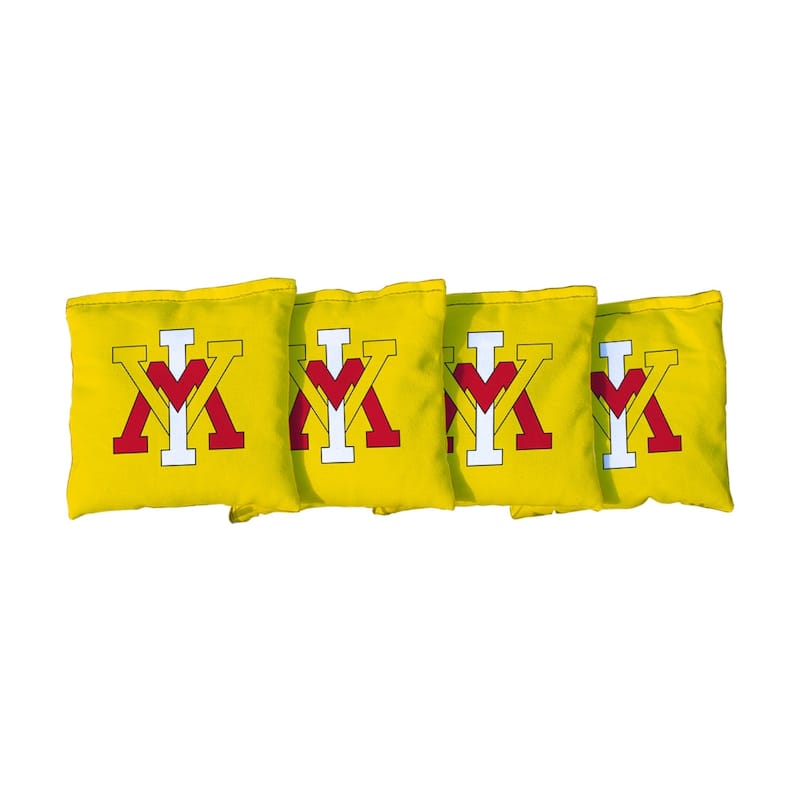 Virginia Military Institute Yellow Cornhole Bags - Corn Filled