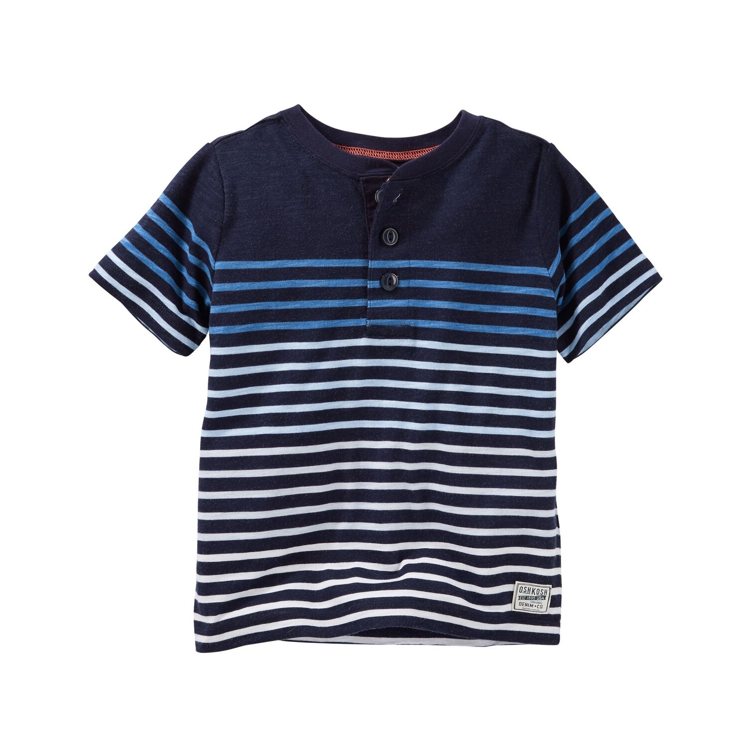 Shop Carter S Baby Boys Striped Slub Jersey Polo Blue