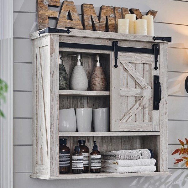 Farmhouse bathroom wall cabinet sale