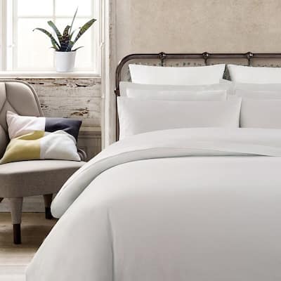 Vintage Washed Cotton Percale Bed Sheet Set