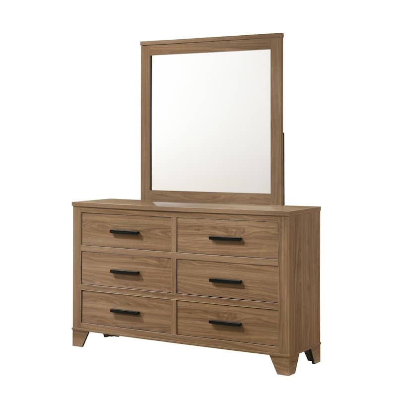 Furniture of America Nyess Modern Chestnut Brown 5-Piece Wood Bedroom Set