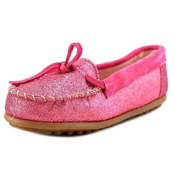 pink glitter moccasins