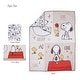 preview thumbnail 7 of 8, Bedtime Originals Snoopy Love 3-Piece Infant Baby Nursery Crib Bedding Set
