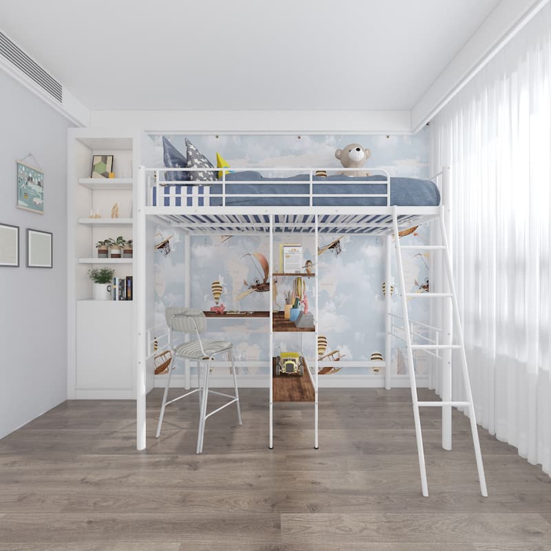 Twin Size Metal Loft Bed Twin Size Metal Loft Bed