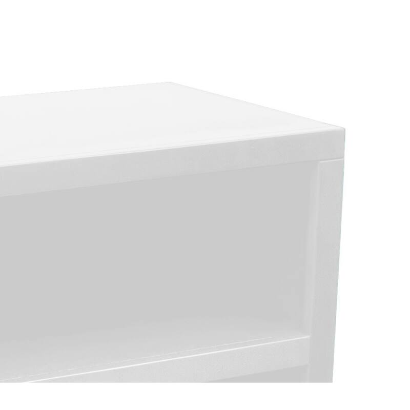 Bridgevine Home Nora Modular Open Shelf Base Platform, No Assembly Required, Two-Tone Finish