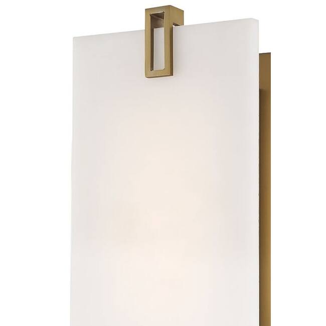 Minka Lavery 924-L Aizen 12" Tall LED Wall Sconce with Faux Alabaster