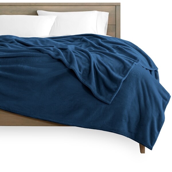 Bare Home Microplush Fleece Blanket - Ultra-Soft Velvet Bed Blanket