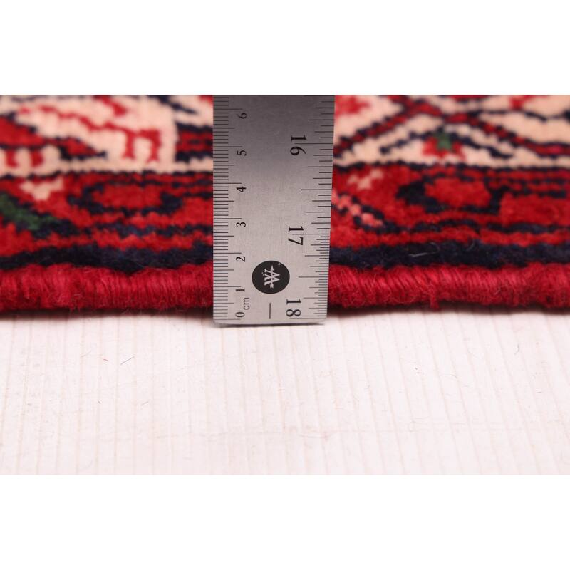 ECARPETGALLERY Hand-knotted Andelz Red Wool Rug - 3'0 x 9'10