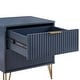 preview thumbnail 5 of 6, Manhattan Comfort Dumbo 20" Fluted Nightstand (2-Drawer) - Set of 2