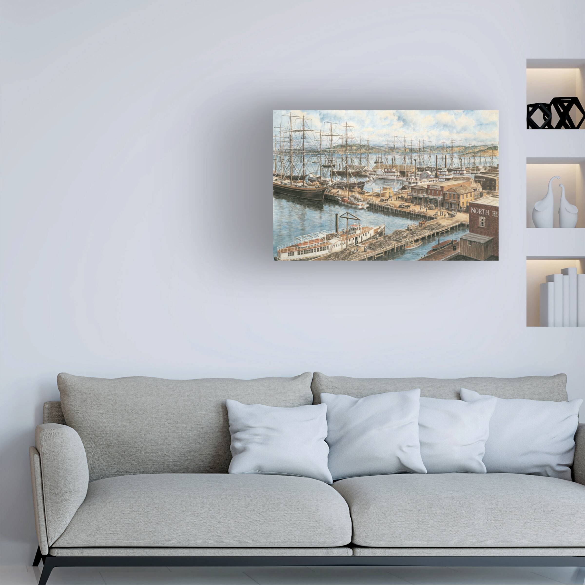 Stanton Manolakas 'The Vallejo St Wharf' Canvas Art Bed Bath & Beyond