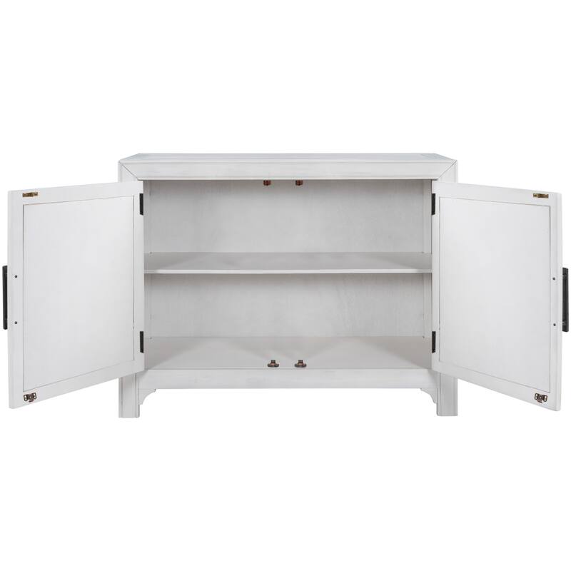 Modern Cabinets with Unique Design Doors with 1 Adjustable Shelves