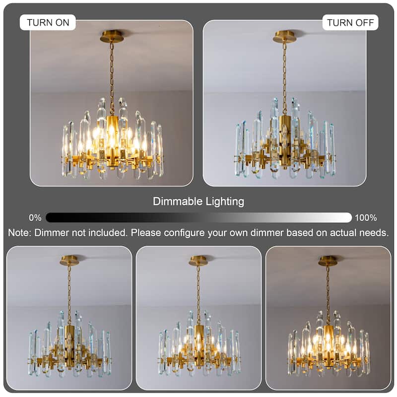 KAYLA 24- 54in Modern Luxury Crystal Chandelier Lighting - LED Ceiling Light Fixture