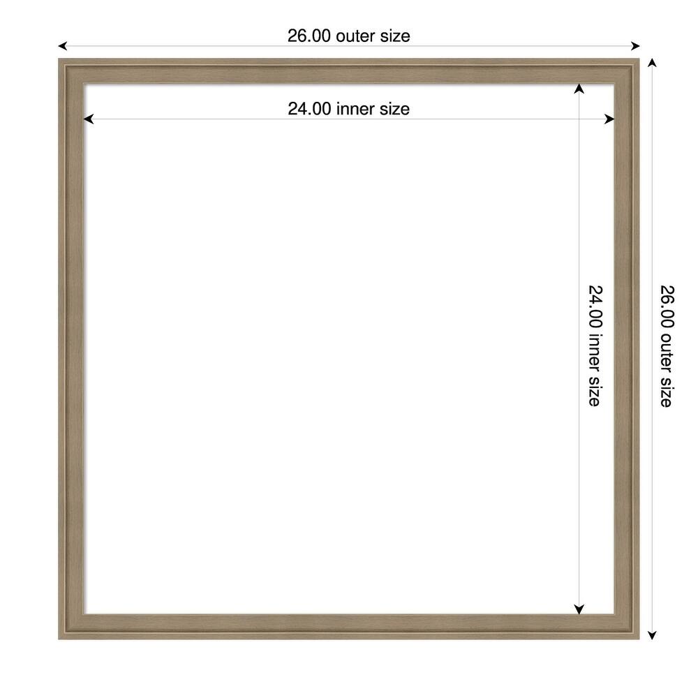 Amanti Art Florence Gold Framed Dry Erase Magnetic Board