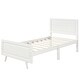 preview thumbnail 4 of 11, Twin Size Wooden Bed Frame with Headboard, Sturdy Platform Base with Slats, No Box Spring Needed