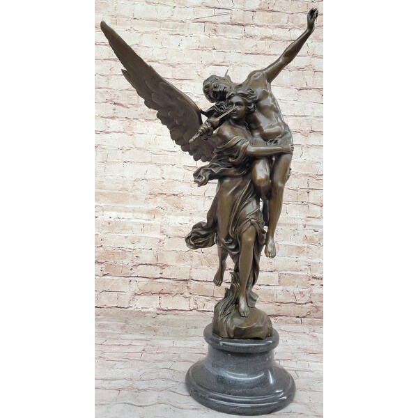 Gloria Victis By Mercie - French Bronze Sculpture Of Angel