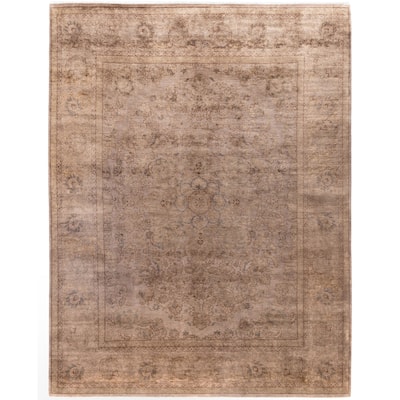 Overdyed One-of-a-Kind Hand-Knotted Area Rug - Beige - 8' 1" x 10' 5"