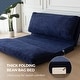 preview thumbnail 11 of 11, Corduroy Bean Bag Folding Sofa Bed