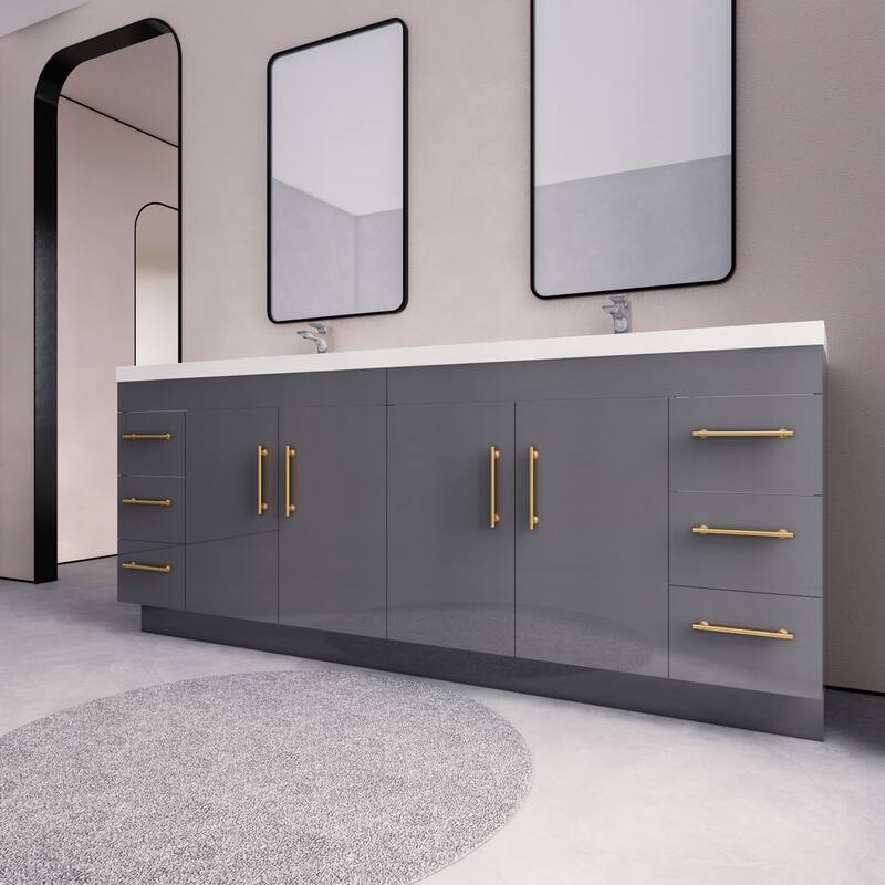 Eliza 84'' Freestanding Vanity with Double Sink