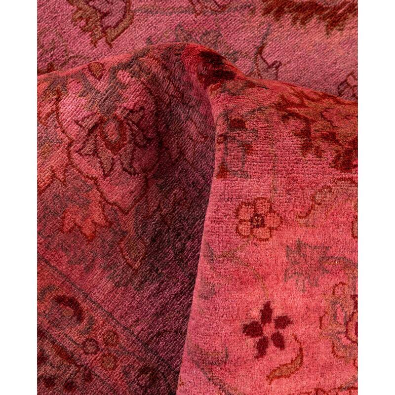Overdyed One-of-a-Kind Hand-Knotted Area Rug - Pink - 4' 8" x 7' 2"